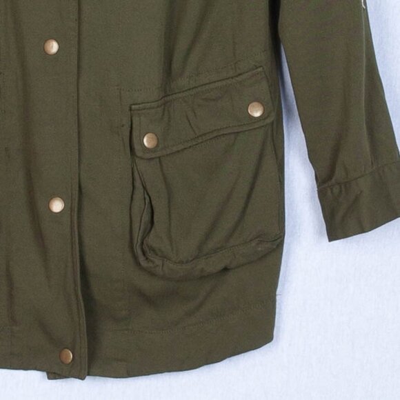 Blue Rain Green Military Utility Jacket Size Small - Picture 3 of 9